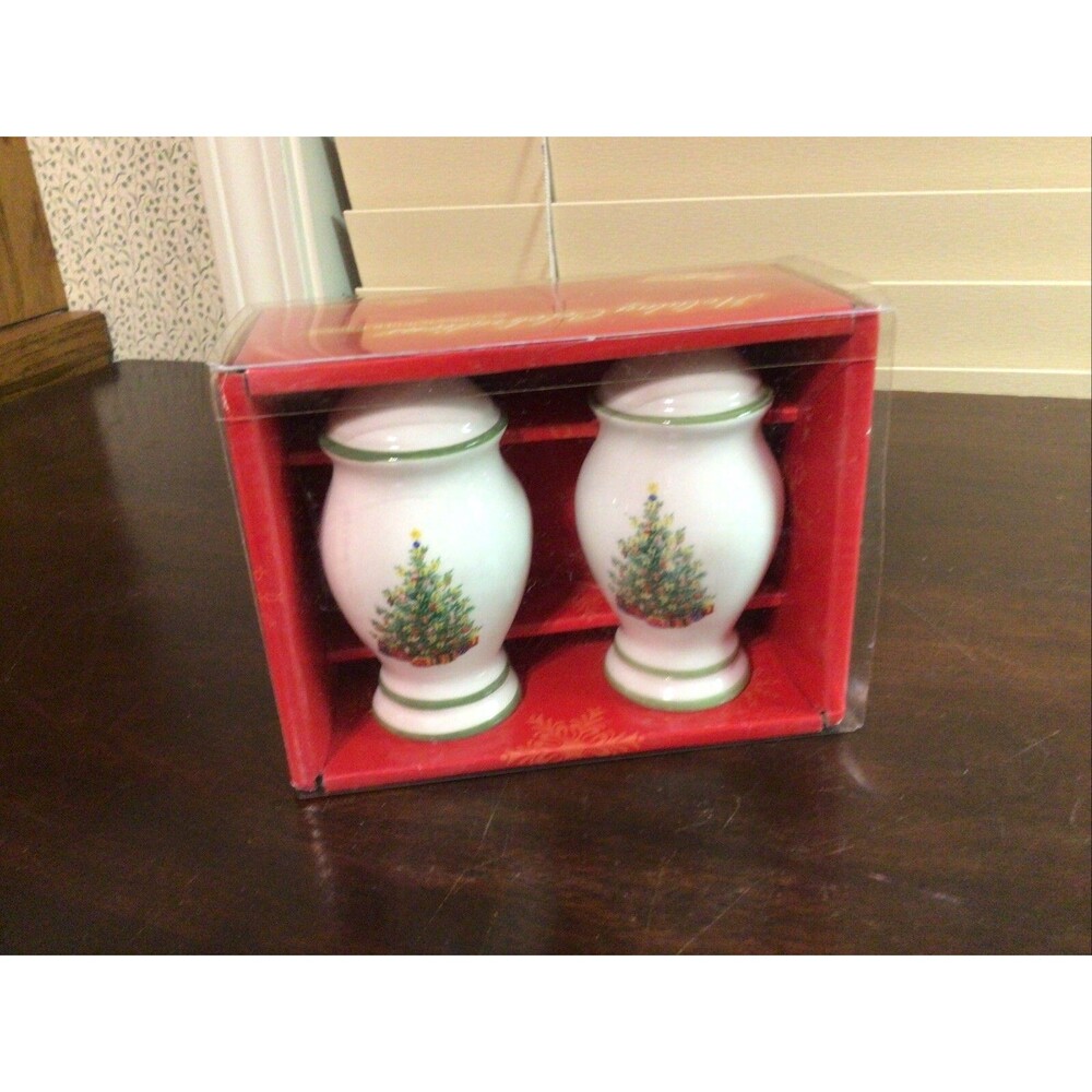 Christopher Radko Holiday Celebrations Salt and Pepper Set NIB